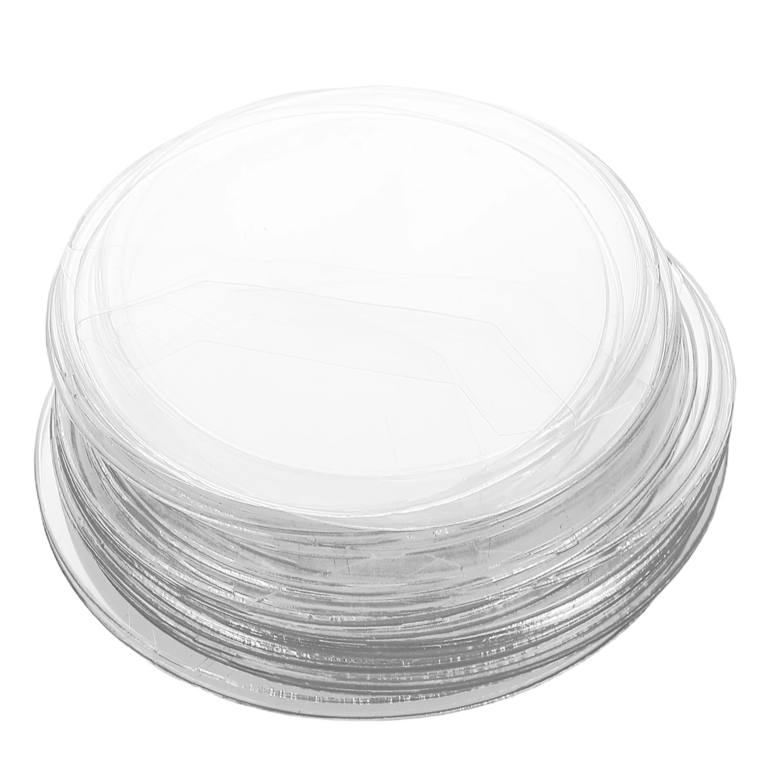 60개 두꺼운 투명 보호대 충격 방지 방수 플라스틱 배지 커버 63mm 72mm 80mm 버튼 핀 배지용 원형 배지