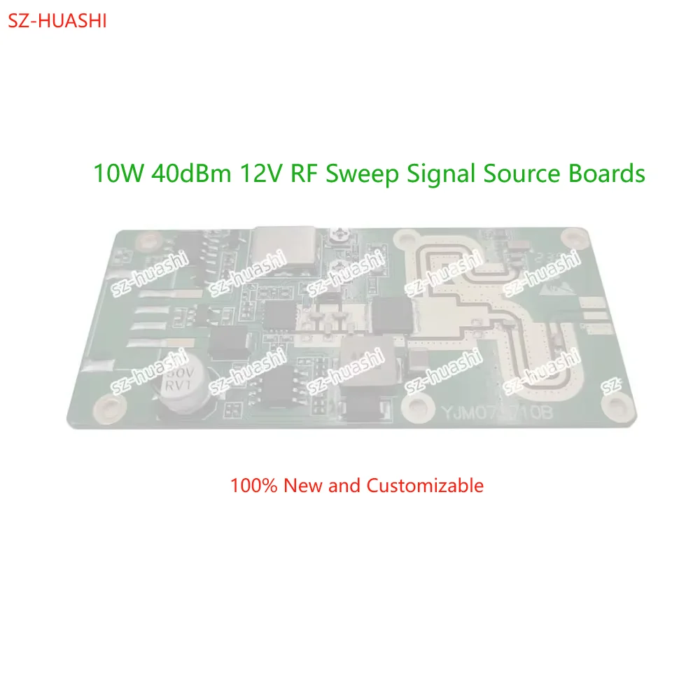 

SZHUASHI 0.9G 10W 12V 100% New Sweep Signal Source PCBA Boards For 900MHz-1000MHz，Customizable Series