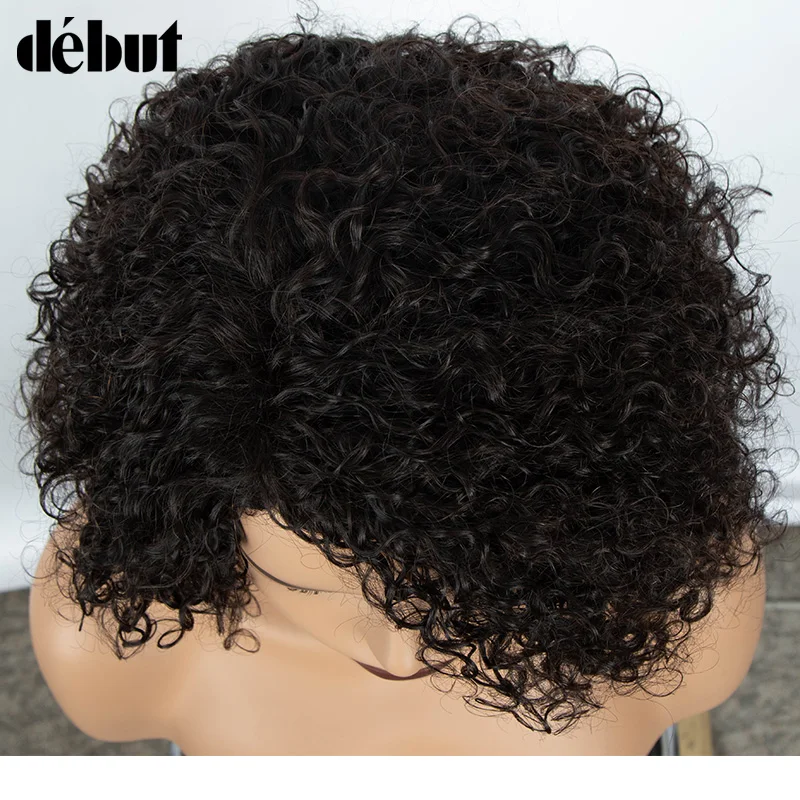 Brazilian Short Curly Bob Human Hair Wigs For Women Water Wave transparent Lace Front Wig Highlight Honey Blonde Colored Wigs