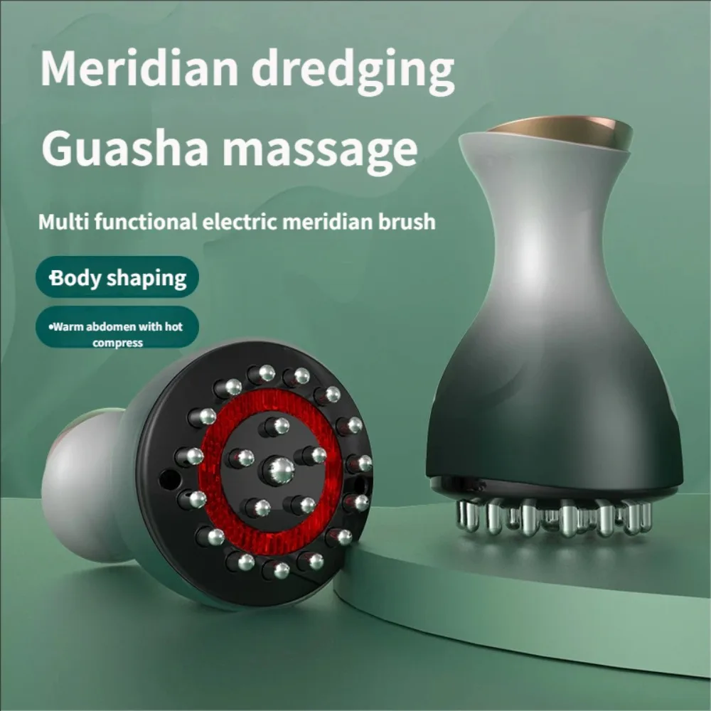 

Электрический лимфодренажный аппарат, меридиан, массажная щетка для тела, микротоковый антицеллюлитный аппарат для физиотерапии Гуаша