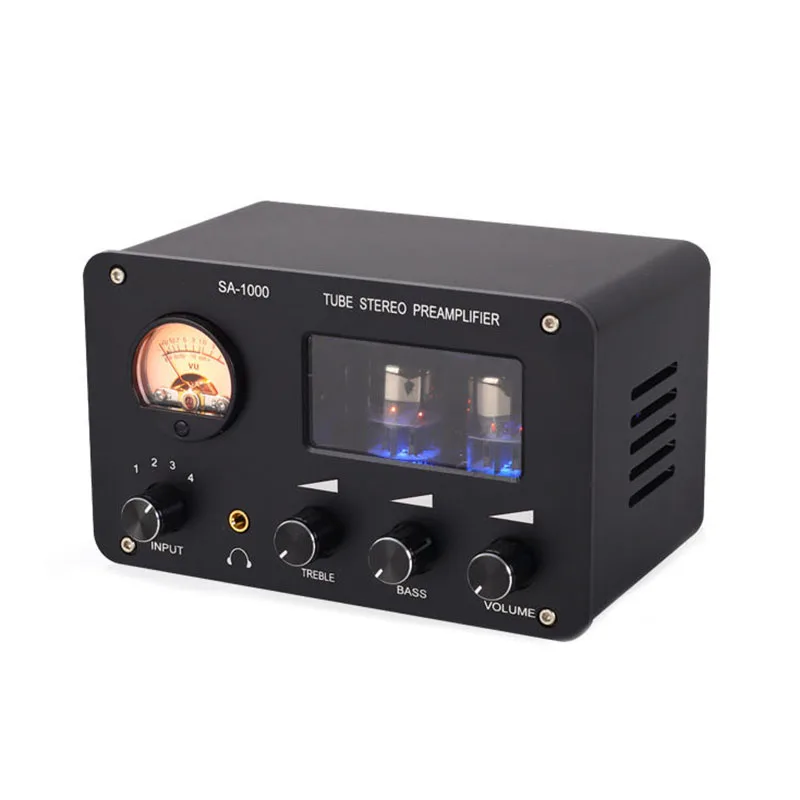 

SA-1000 Multi-Input Hifi Amplifier Front-Level Fever Tube 4 In And 2 Out Line Conversion Lossless Switch Audio Distribution
