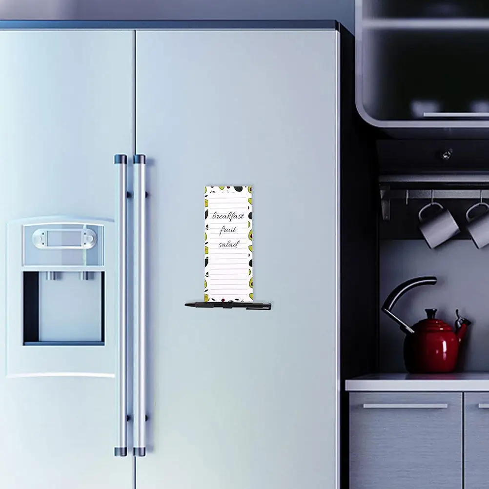 

3 Magnetic Grocery List Pads for Fridge Refrigerator Note Pad with Strong Magnet Backing Tear Off Pages Convenient Memo Planner