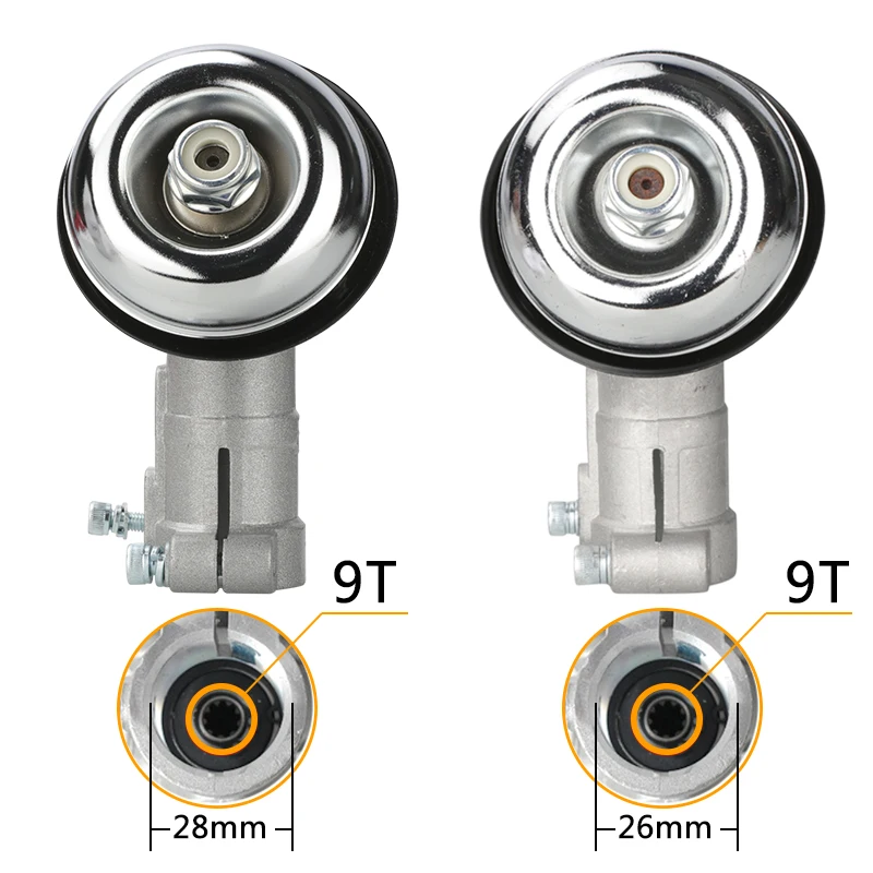 Xcan 7/9 t adaptador de cabeça de aparador de grama 26/28mm cortador de escova cabeça de engrenagem cortador de grama ferramenta elétrica de jardim