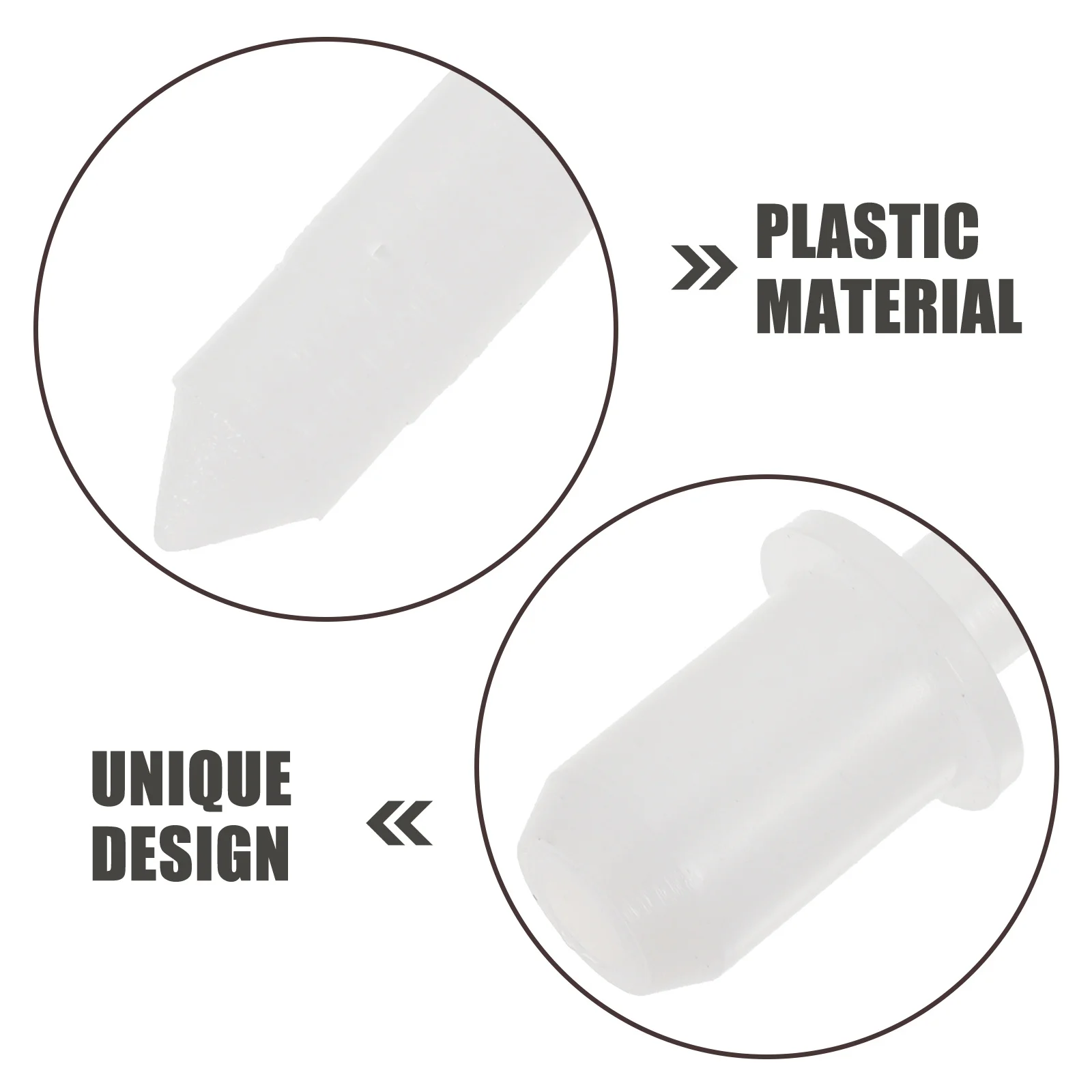 

60Pcs Universal Shutter Repair Pins Heavy Duty Plastic Replacement Fasteners for Window Shutters Cabinet Furniture Louvers