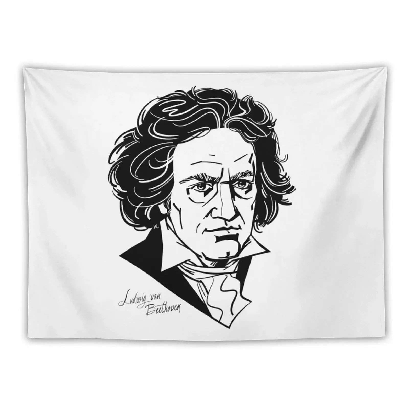 Ludwig van Beethoven Tapestry Wall Art Wall Carpet Wall Hanging Aesthetic Room Decorations Tapestry