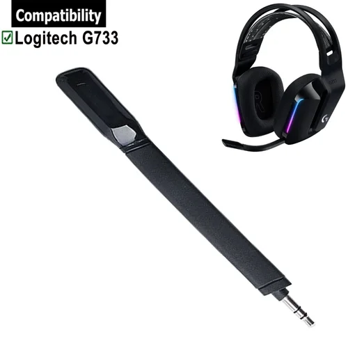 Imagen 2 del producto YAYINCC-micrófono profesional de repuesto con reducción de ruido transparente para auriculares inalámbricos Logitech G733, varilla de micrófono desmontable