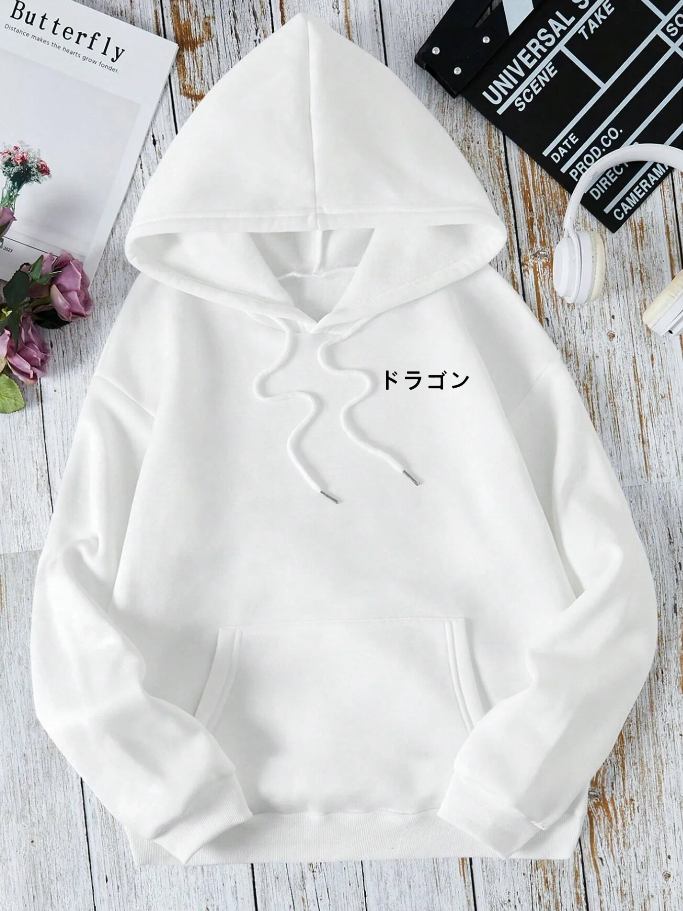 Handsome Chinese Loong printed 2024 new hoodie front and back printed sweater casual fashion Y2K women\'s clothing high street