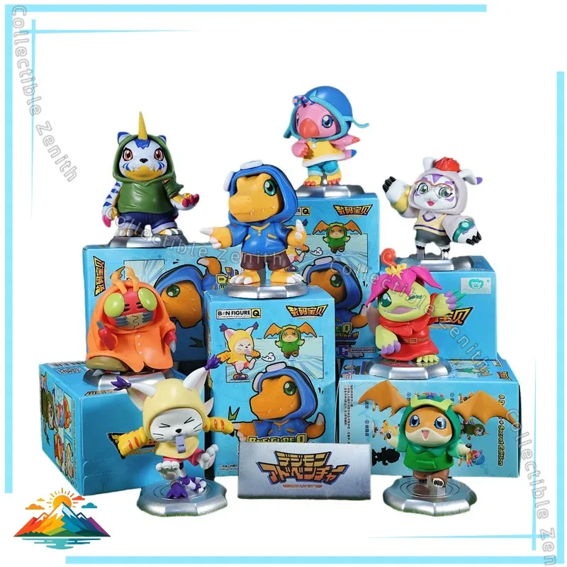 【Spot goods】Bandai BN Figure Q Digimon Adventure Costume Vol.3 PVC Mini  Collectible Doll Anime Gift for Digimon Fans