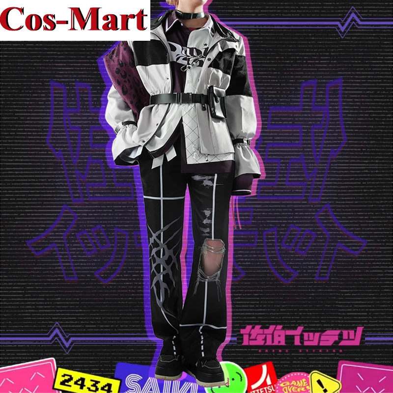 

Cos-Mart Hot Anime Vtuber NIJISANJI Saiki Cosplay Costume Fashion Handsome Uniform Unisex Activity Party Role Play Clothing