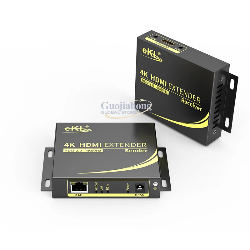 

eKL-HC100 4K Extender HDMI 2.0: Удлинитель на 100 м с одним кабелем и локальным выходом Loop Out