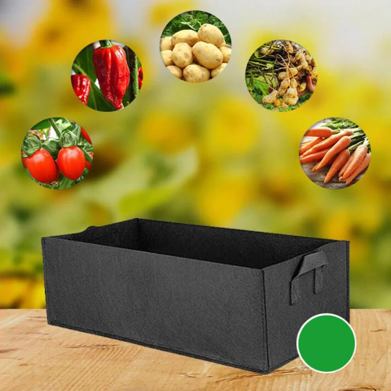 Big Square veg plant Grow Bag Fabric Garden tools nursery pots Flower pot Vegetable Planting Planter no woolen gardening tools s