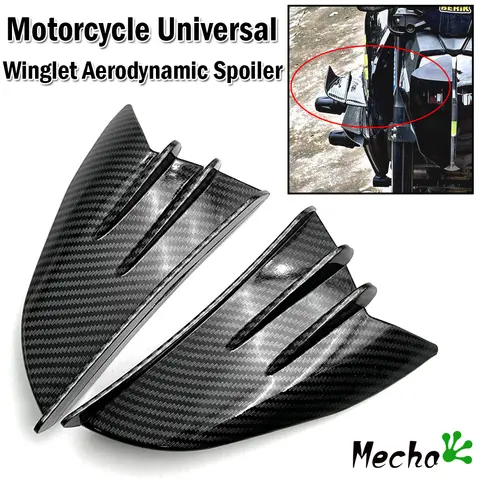 For Kawasaki Z650 Z900 Z250 Z300 Z400 Z750 Z900SE Z900RS Z1000 Z1000SX ZH2 H2R Motorcycle Winglet Aerodynamic Wing Kit Spoiler