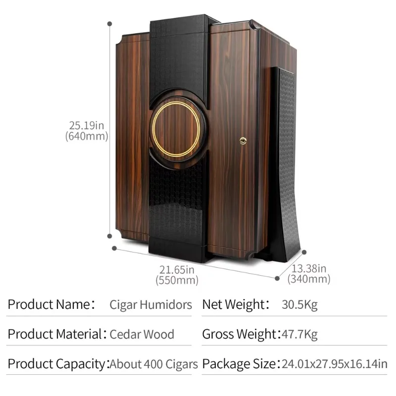 Cuban Cigar Box Anniversary Limited Edition Cigar Box Vigar Moisturizing Box Mellow Cedar Wood 400 Cigar Humidor Cabinet view 6