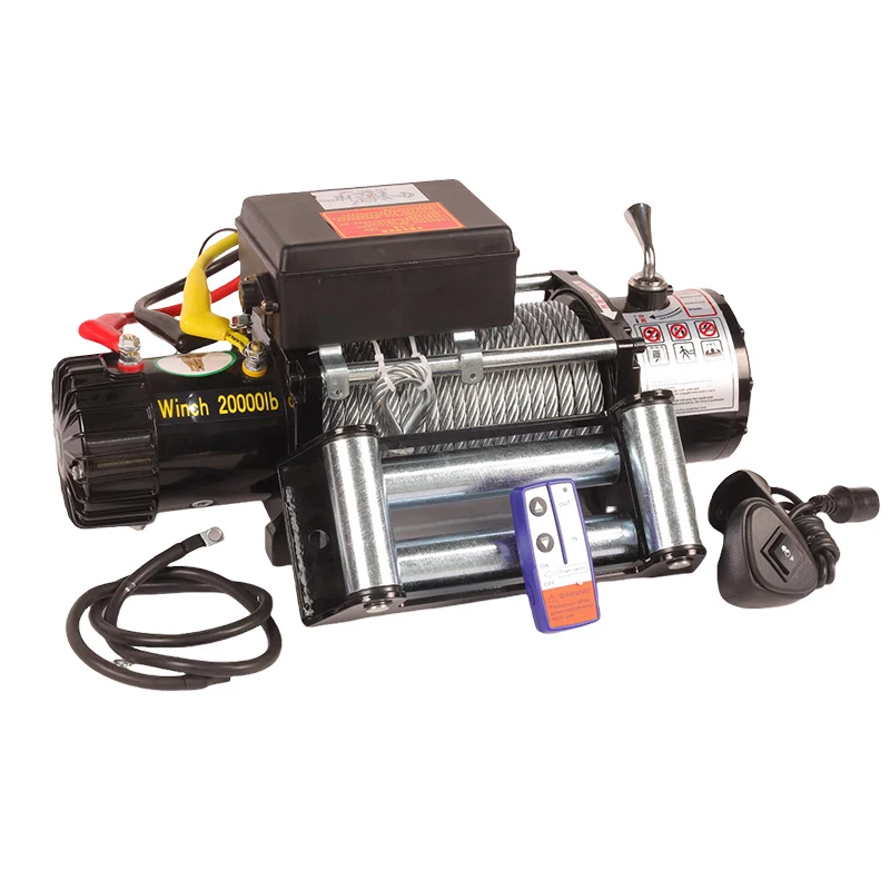 

20,000 pounds of wire rope, portable tractor 24v12v electric lift
