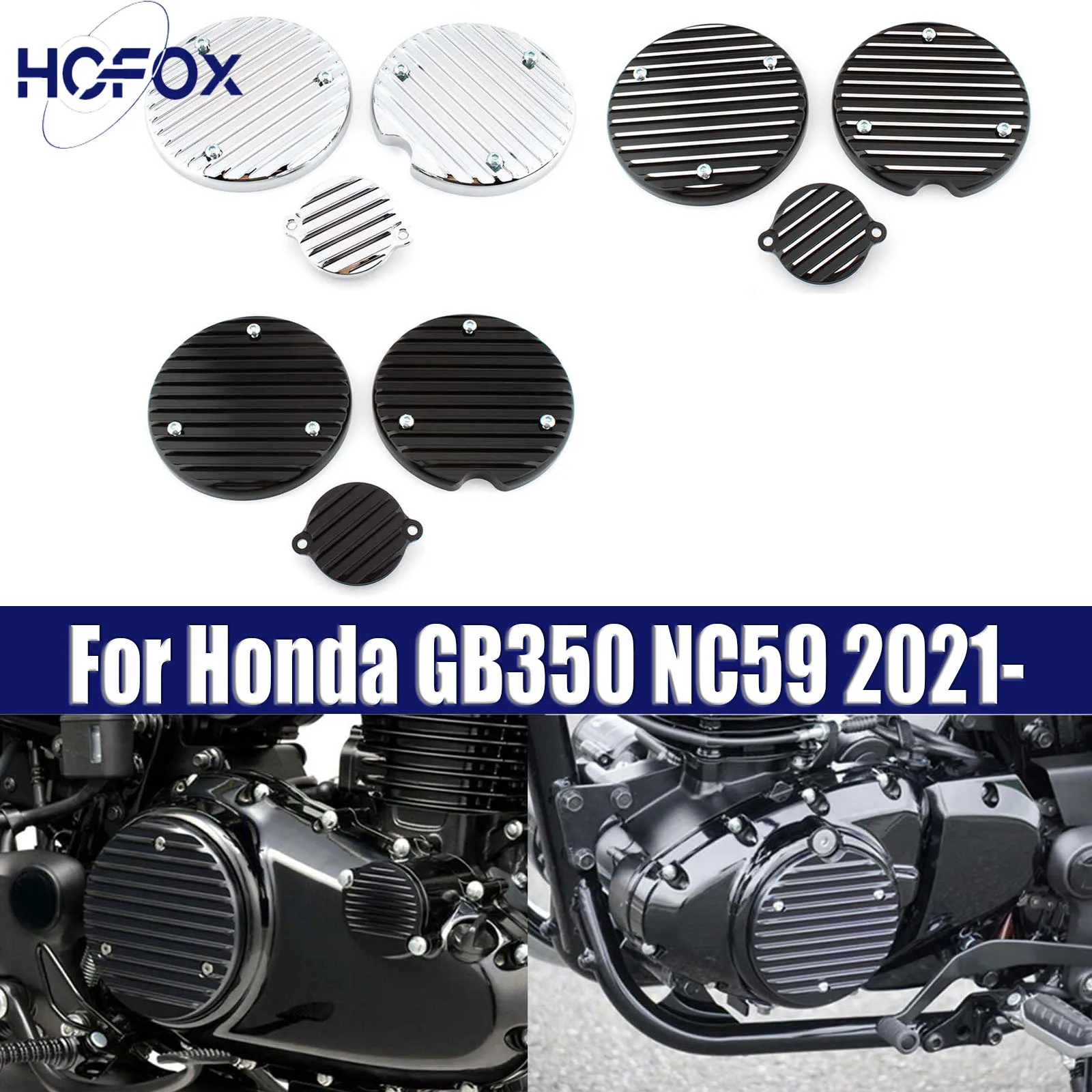 For Honda GB350 NC59 2021- Crankcase Guard Oil Filter Cover