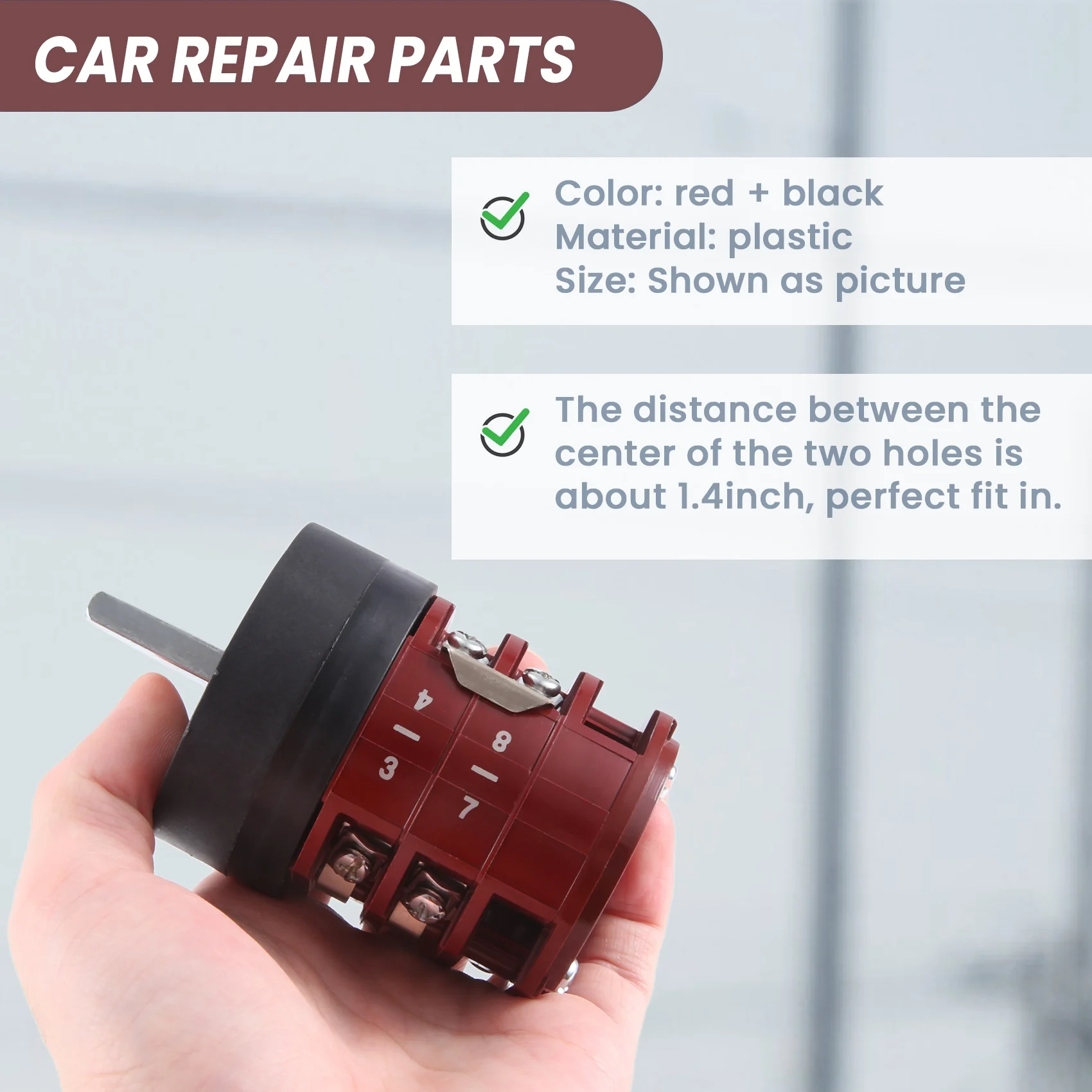 FYBL 220V/380V 32A Car Tire Changer Machine Motor Forward Reverse Switch, Turn Table Pedal Switch, Tire Repair Tools, Red Black