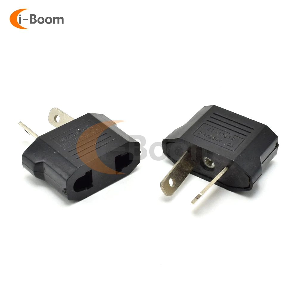 US Plug To EU Plug Power Adapter European Travel Plug C Plug Adapter