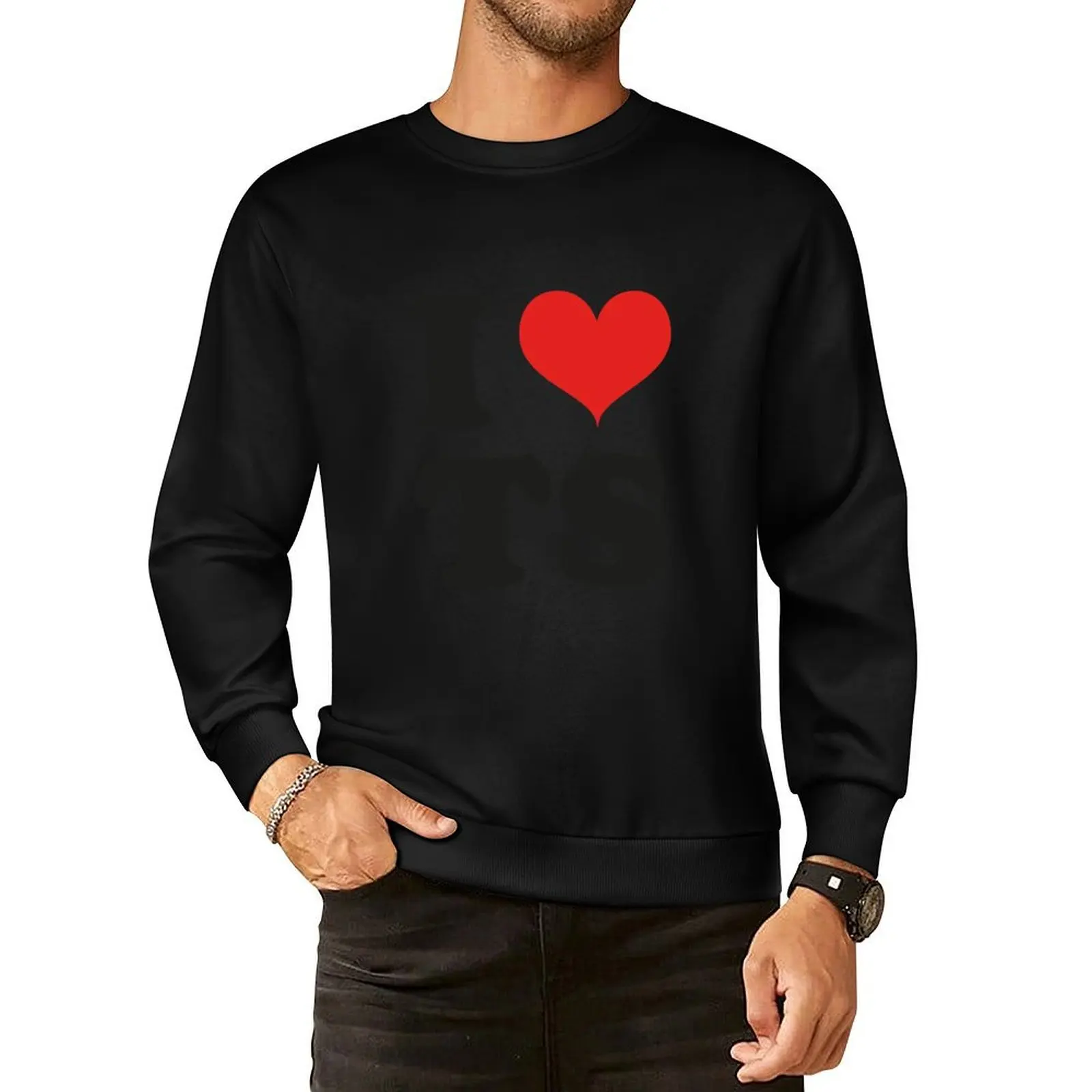 

I Heart TS I Love TS Pullover Hoodie aesthetic clothing male clothes men's sweat-shirt hooded sweatshirt for men