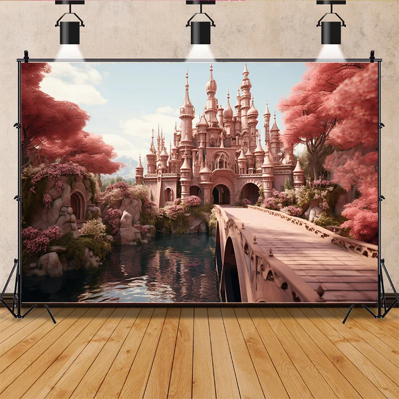 

Comic Anime Fantasy Woods Photography Backgrounds Beautiful Fairytale Flower Sea Photo Studio Backdrops Wall TH-04