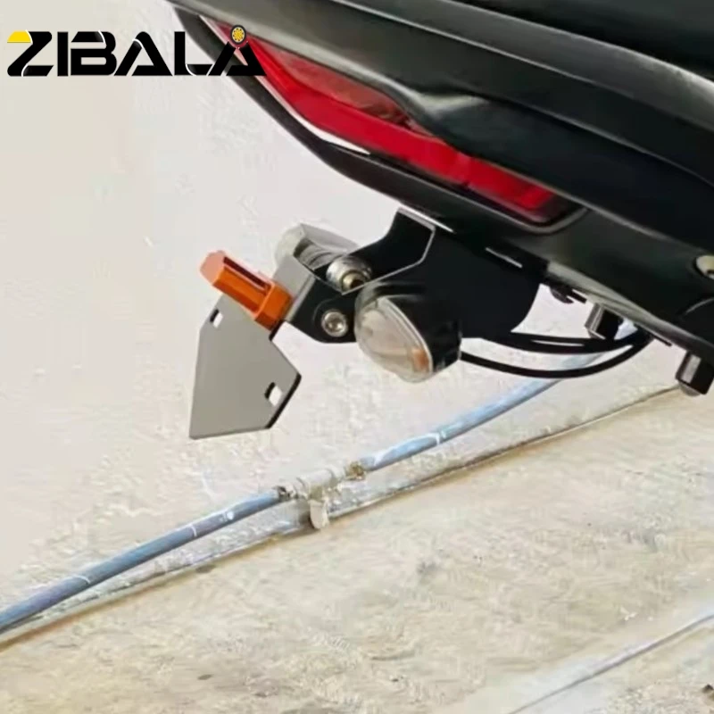

Rear License Plate For BAJAJ DOMINAR 400 DOMINAR400 Accessories Motorcycle LED Light Tail Tidy Holder Fender Eliminator Bracket