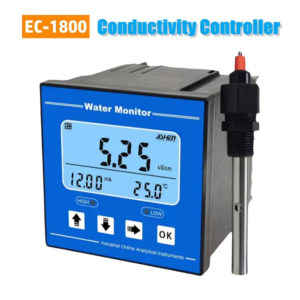 4-20mA PH Meter TDS Meter Factory Direct RS-485 TDS Meter EC-1800 Conductivity Meter Large Range Conductivity Test Controller