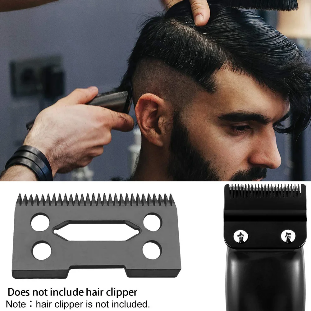 

A38T-4 шт. Сменный резак для лезвий, сменный резак для машинки для стрижки 28 зубьев, машинка для стрижки с 2 отверстиями, черный