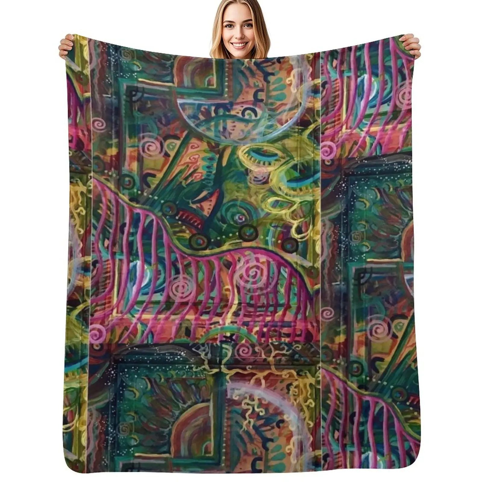 

New “Thoughtscapes” Throw Blanket Lightweight Cozy Blanket for Bed Sofa