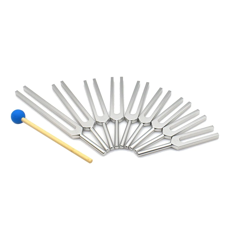 Tuning Fork Set - 9 Tuning Forks For Healing Chakra Sound Therapy Keep Body,Mind And Spirit In Perfect Harmony