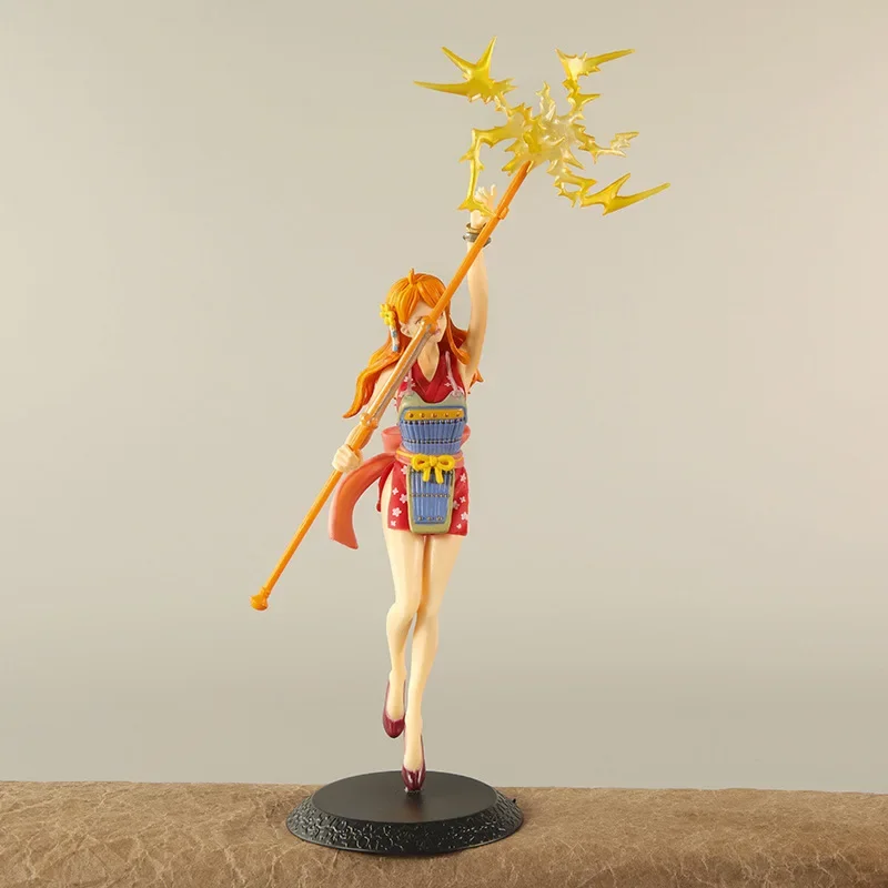 Figurka Anime One Piece Nami Magiczna Różdżka Pogodowa WT100 Pamiątkowa Sto Scen Wielkich Piratów autorstwa Eiichiro Ody Model
