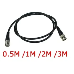 0.5M /1M / 2M /3M BNC Male to BNC Male M/M RG59 CCTV Camera Coaxial Cable Adapter Lead Jumper Coax Male Extension Cable