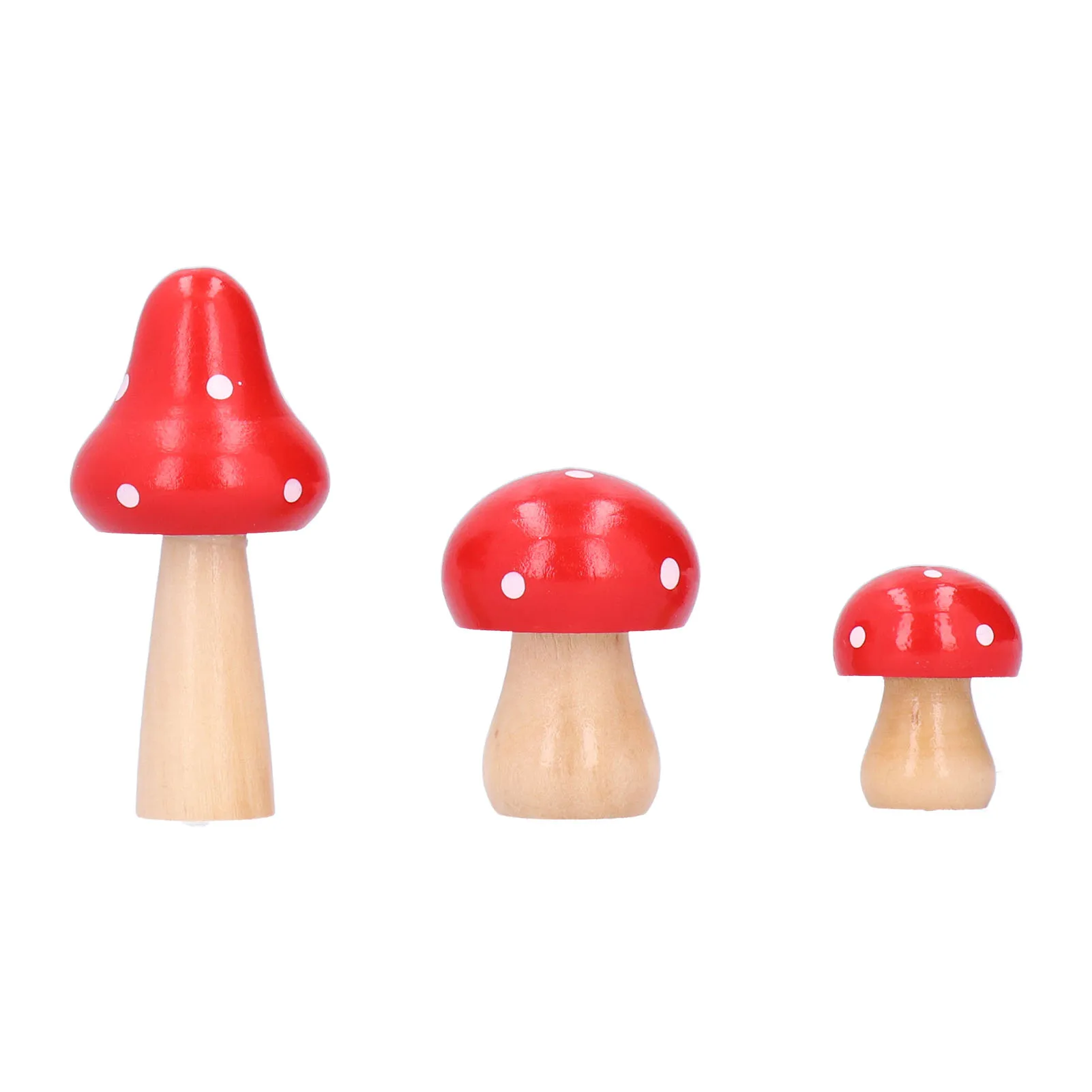 /Set Mushroom Crafts Innovatieve schattige houten ornamenten Home Desktop Decoratie Kunstambachten Mushroom Decor Houten kunstwerken