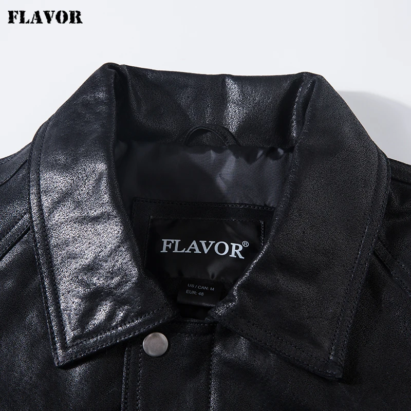 FLAVOR Men Casual Leather Jack - đánh giá và giá Bomber Jacket Men