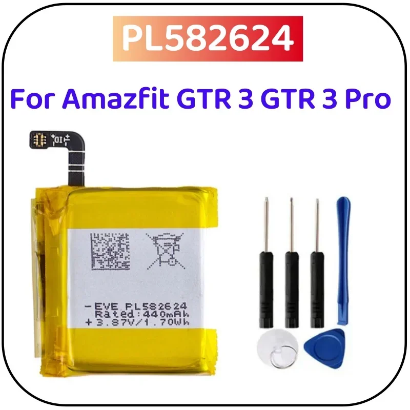 Batería de repuesto PL582624 para Amazfit GTR 3 GTR 3 Pro 3Pro + herramientas gratis