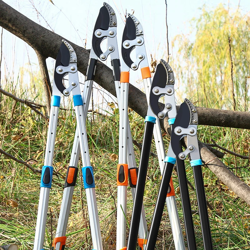 طويلة طول مقص قوي البستنة خاص جهد عدم الانزلاق مقبض قبضة التقليم اسئلة القاطع مقص البستنة أداة ﻿