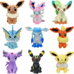Muñecos de Peluche de Pokémon sentado, Umbreon Eevee Vaporeon Espeon Leafeon Sylveon, Flareon Glaceon Jolteon