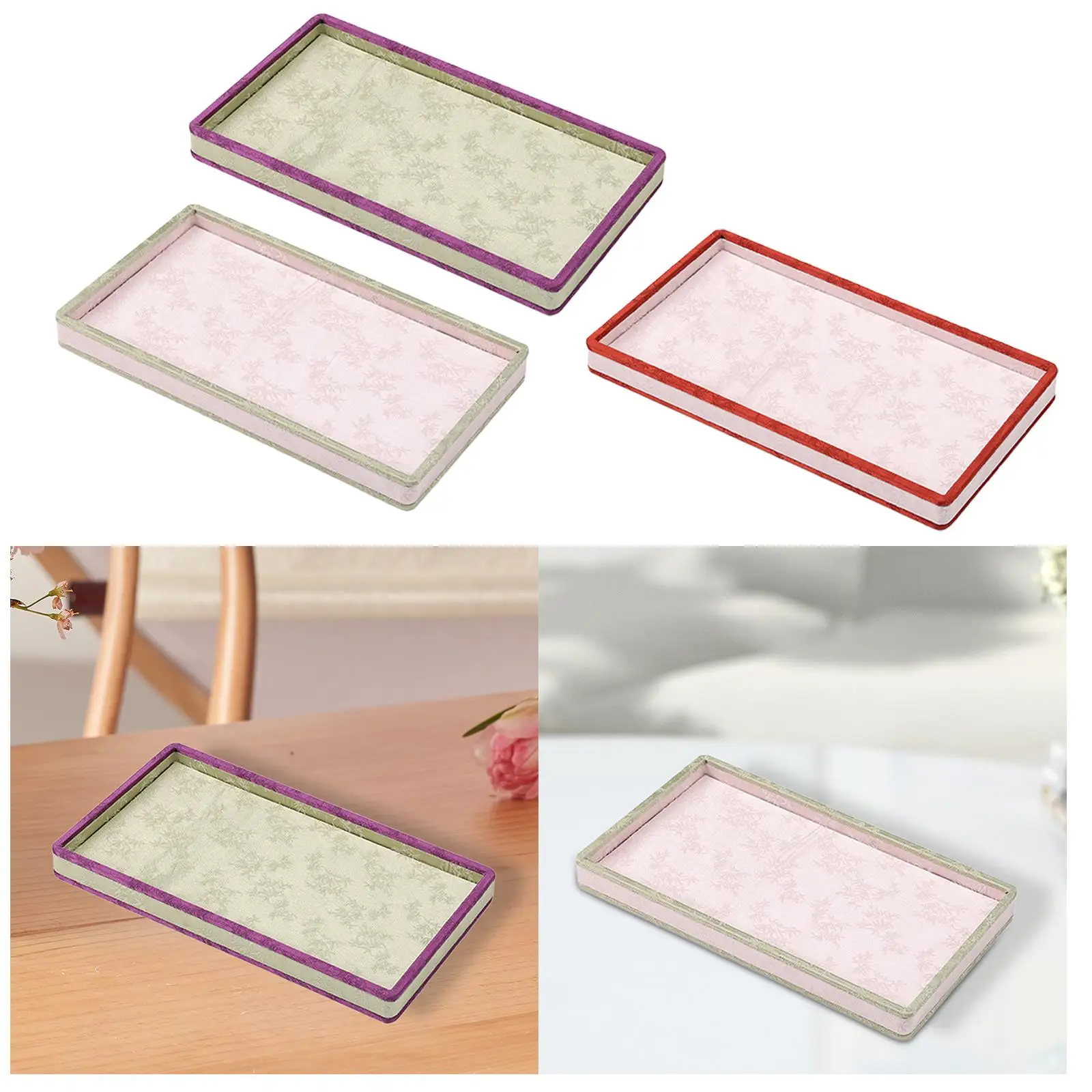 

Jewelry Organizer Jewelry Holder with Cover Plate Jewelry Display Tray for Live