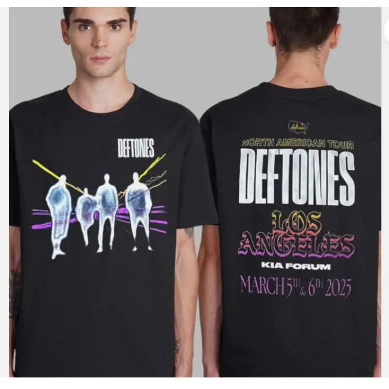 

Футболка Deftones Los Angeles Ki A Forum North American Tour 2025 года на March