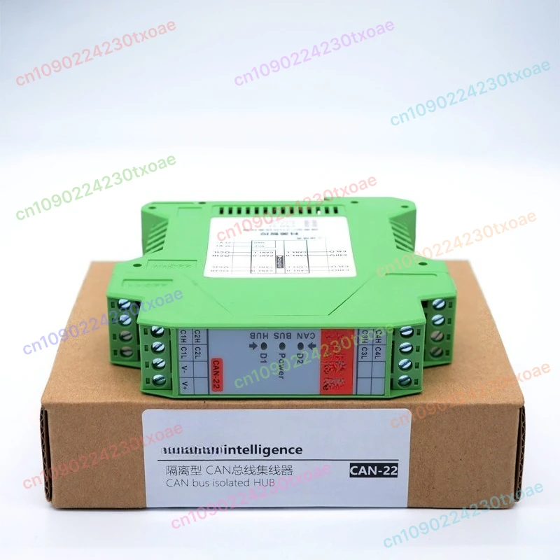 CAN Bus Isolator Module 1.5kV, CAN-FD & High-Speed CAN 2.0 A/B Repeater Hub, 1-in 1-out Full Isolation