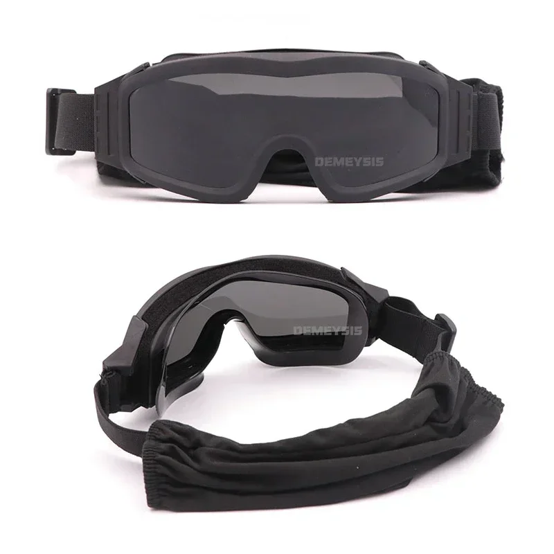 Gafas Tácticas Airsoft Lentes Intercambiables Viento Polvo Tiro - imagen 4