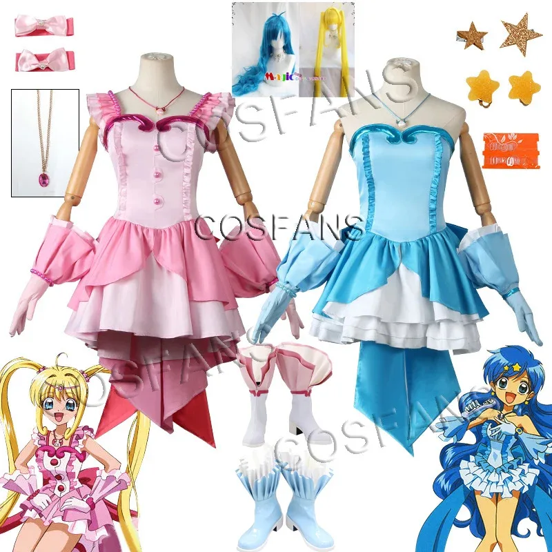

lili 123Anime Mermaid Melody Pichi Pitch Nanami Ruchia Shoes Halloween Cosplay Costume dress full