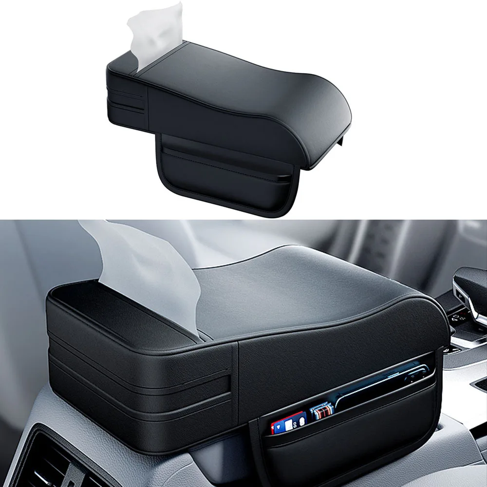 Hand Elbow Support Cushion Storage Armrest Box Height Pad Car Armrest Cushion Box Mat Auto Accessories Arm Rest Storager Box