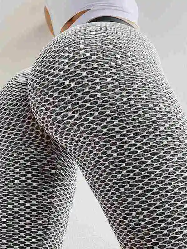 ハイウエストフィットネス女性用レギンス、プッシュアップパンツ、ファッショナブルなスポーツウェア、快適で通気性のあるジム用トラウザーズ