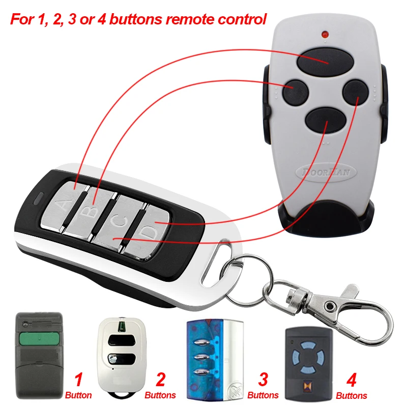 JCM GO2 GO4 GO-EVO2 GO-EVO4 GO-PRO2 GO-PRO4 MUV2 MUV4 MUVPRO2 MUVPRO4 Garage Door Remote Control Duplicator Opener 868MHz