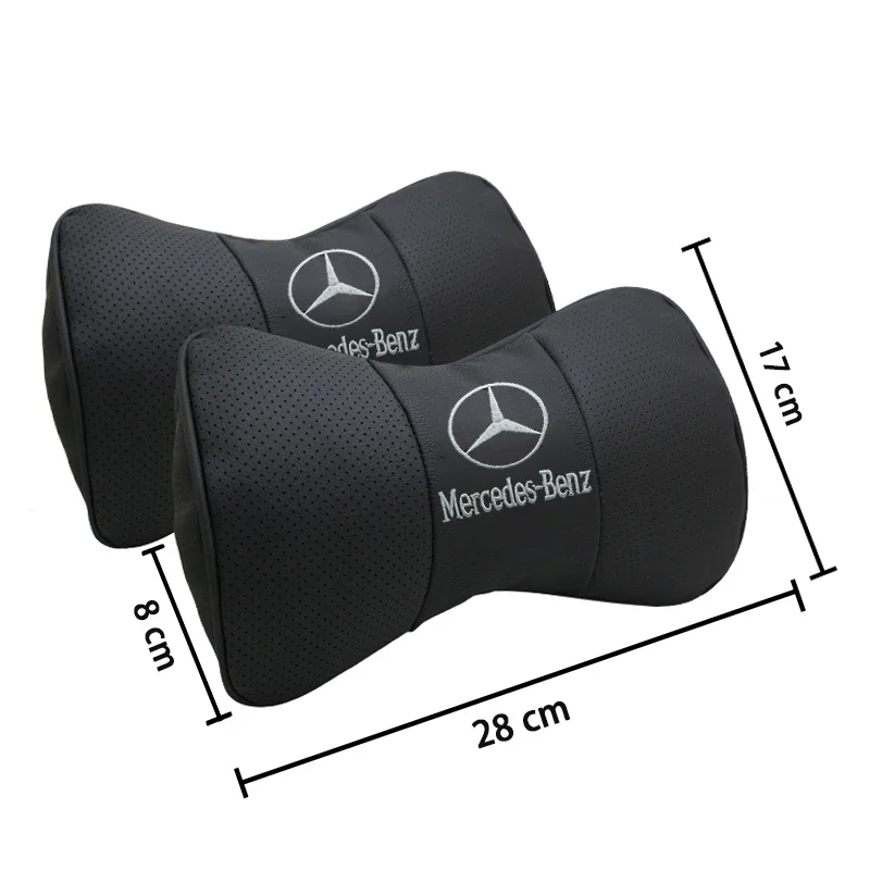 Car Neck Pillow Interior Seat Headrest Cushion For Mercedes Benz AMG GLA GLC W176 W177 W203 W204 W205 W210 W211 W212 W213 W164