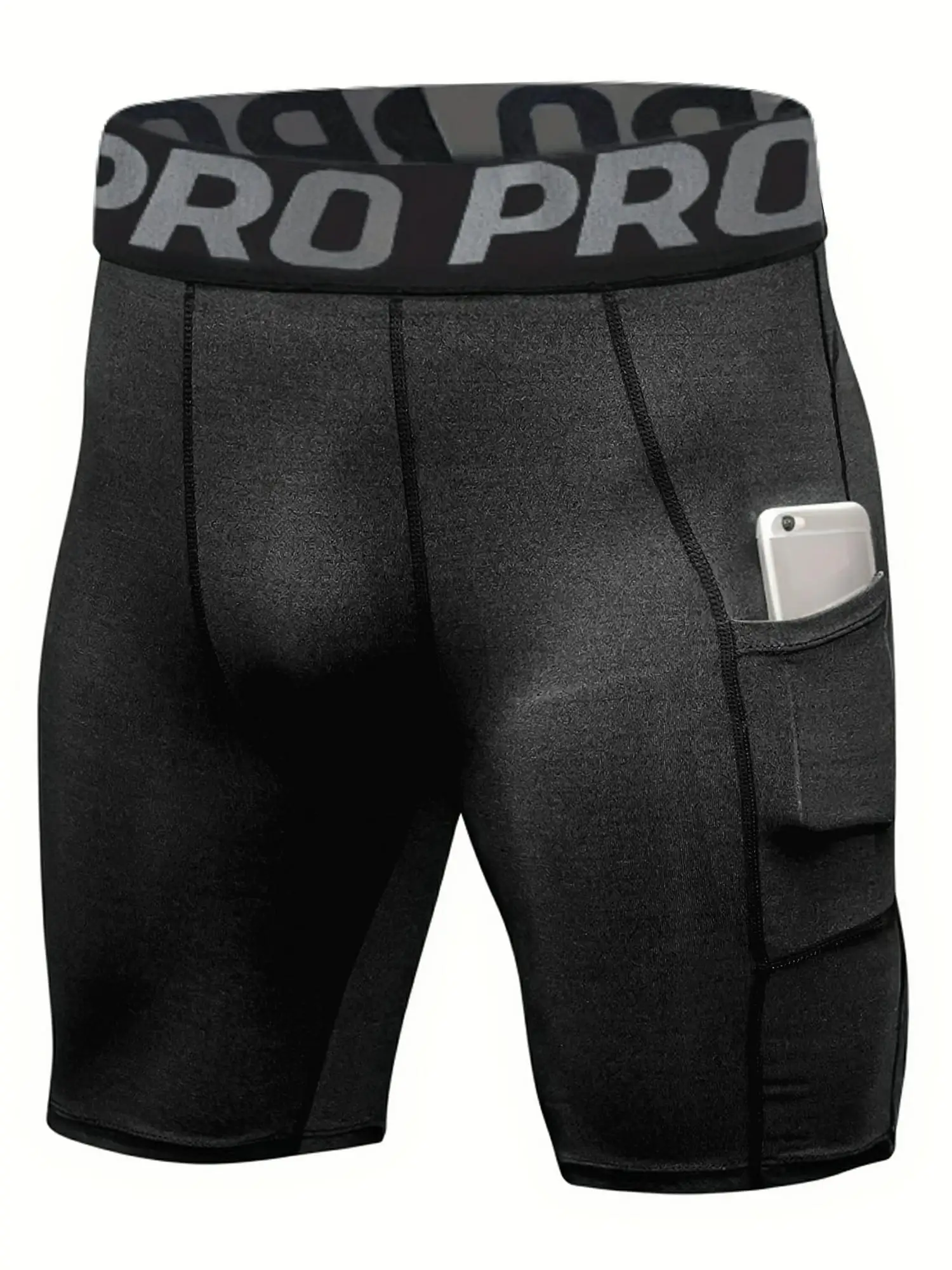 Compression Shorts Men's Anti-Chafing Underwear Base Layer Quick Dry Running Shorts with Pockets for Workout and Gym Activities image 5