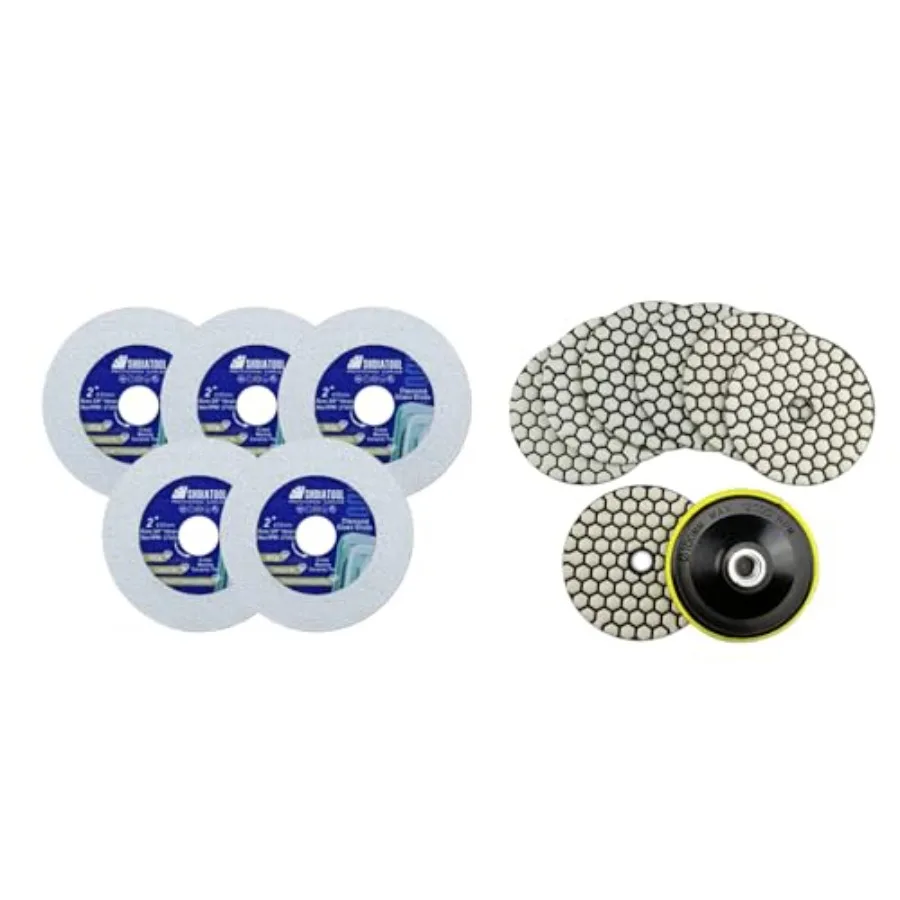 

Glass Diamond Cutting Disc 2-Inch Saw Blade Ultra-Thin Cut Off Wheel for Tile Ceramic Porcelain Marble 50mm 5 of Pack