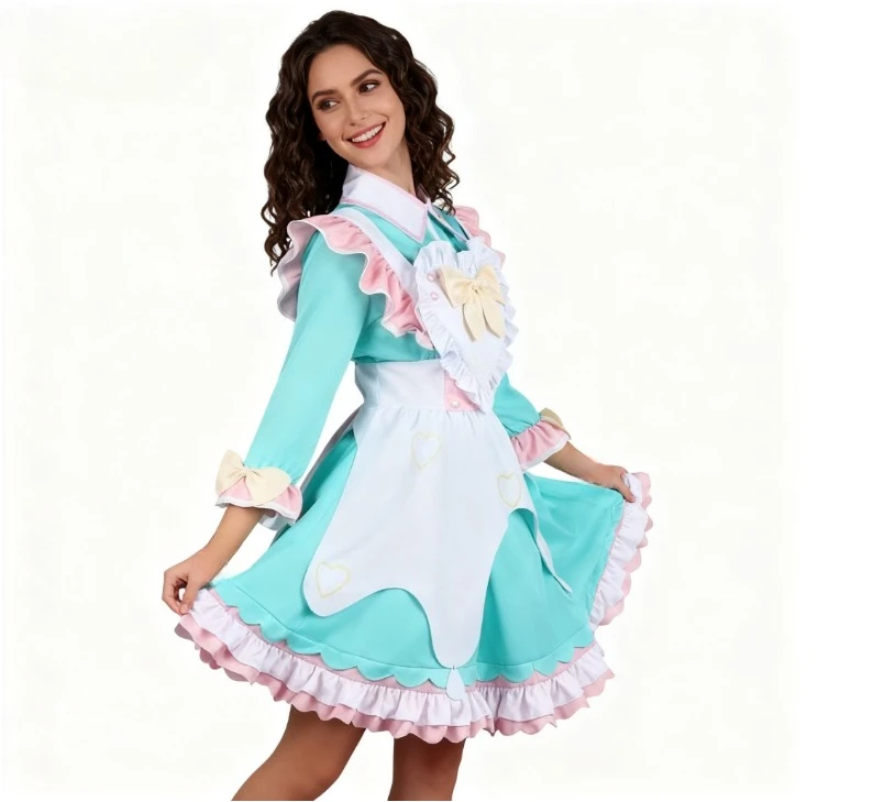 لعبة المحتاجة فتاة جرعة زائدة Kangel أزياء تنكرية جديدة تؤكد بشكل كبير على الرسوم المتحركة التأثيرية المطر Happy Wnd World Maid مجموعة كاملة