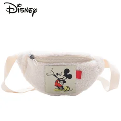 Disney Mickey New Plush marsupio Fashion borsa a tracolla da donna di alta qualità Cartoon Casual Versatile gilet sportivo