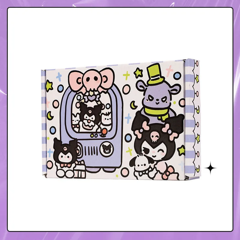 Kawaii Cute Sanrio Hellokitty Kuromi Mymelody Cinnamoroll Pochacco Express Packaging Box Gift Box Storage Color Gift For Girls