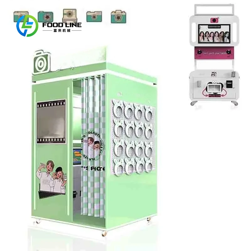 Customized Fashion Photo Booth,Control by Remote or APP Photo Booth Selfie,Software and Custom Logo Vintage Photo Booth